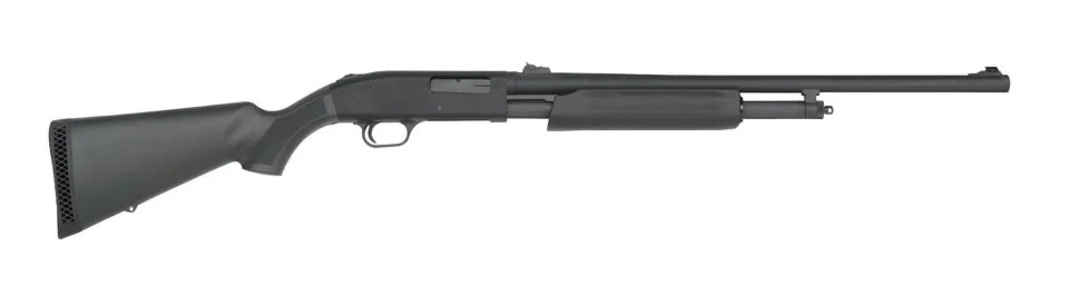 MOSSBERG 500 SLUGSTER 20GA 24IN RIFLED BARREL RS 5RD BLACK SYNTHETIC 56435
