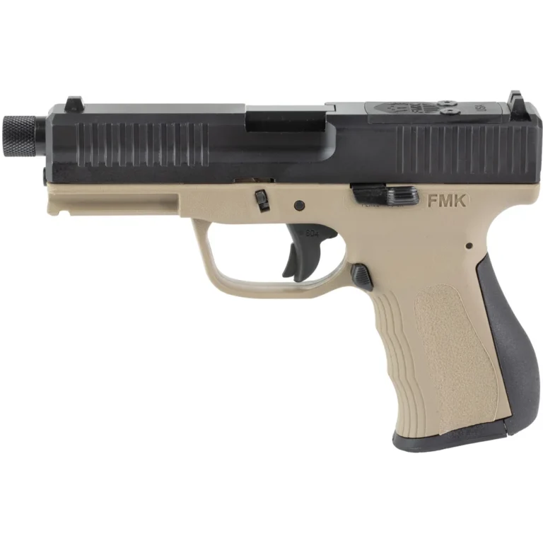 FMK G3 Threaded Barrel Pistol 9mm 4.5 in. Dark Earth w/ Glock Comp Sights 14 rd.