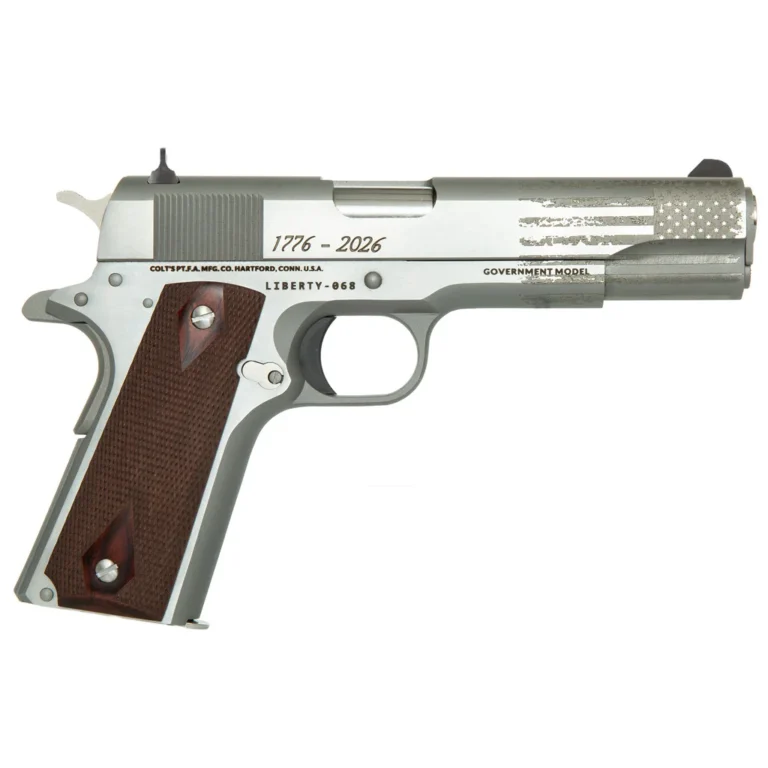 Colt 1911 Liberty 250th Pistol  45 ACP 5 in. Stainless w/250th Engraving 8 rd.