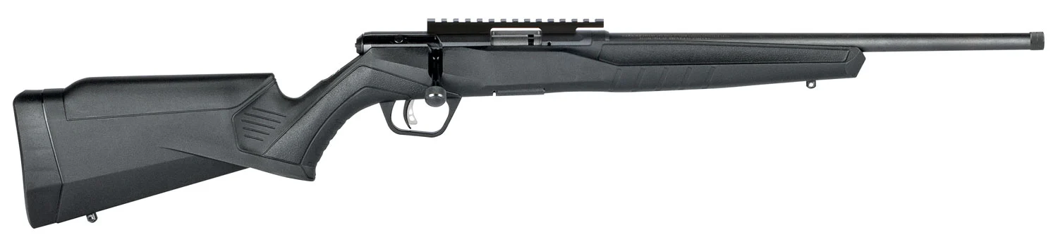 Savage Arms 70503 B Series FV-SR Full Size 22 WMR 10+1 16.25" Matte Black Threaded Barrel, Matte Black Picatinny Rail Carbon Steel Receiver, Matte Black Fixed Synthetic Stock, Right Hand