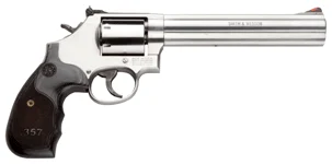 S&W 686 3-5-7 357 7" AS 7-SH - SS UNFLUTED CYLINDER WOOD