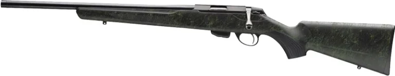 TIKKA T1X LEFT HAND 17HMR 16" - THREADED BLUED/ROUGHTECH EMRLD