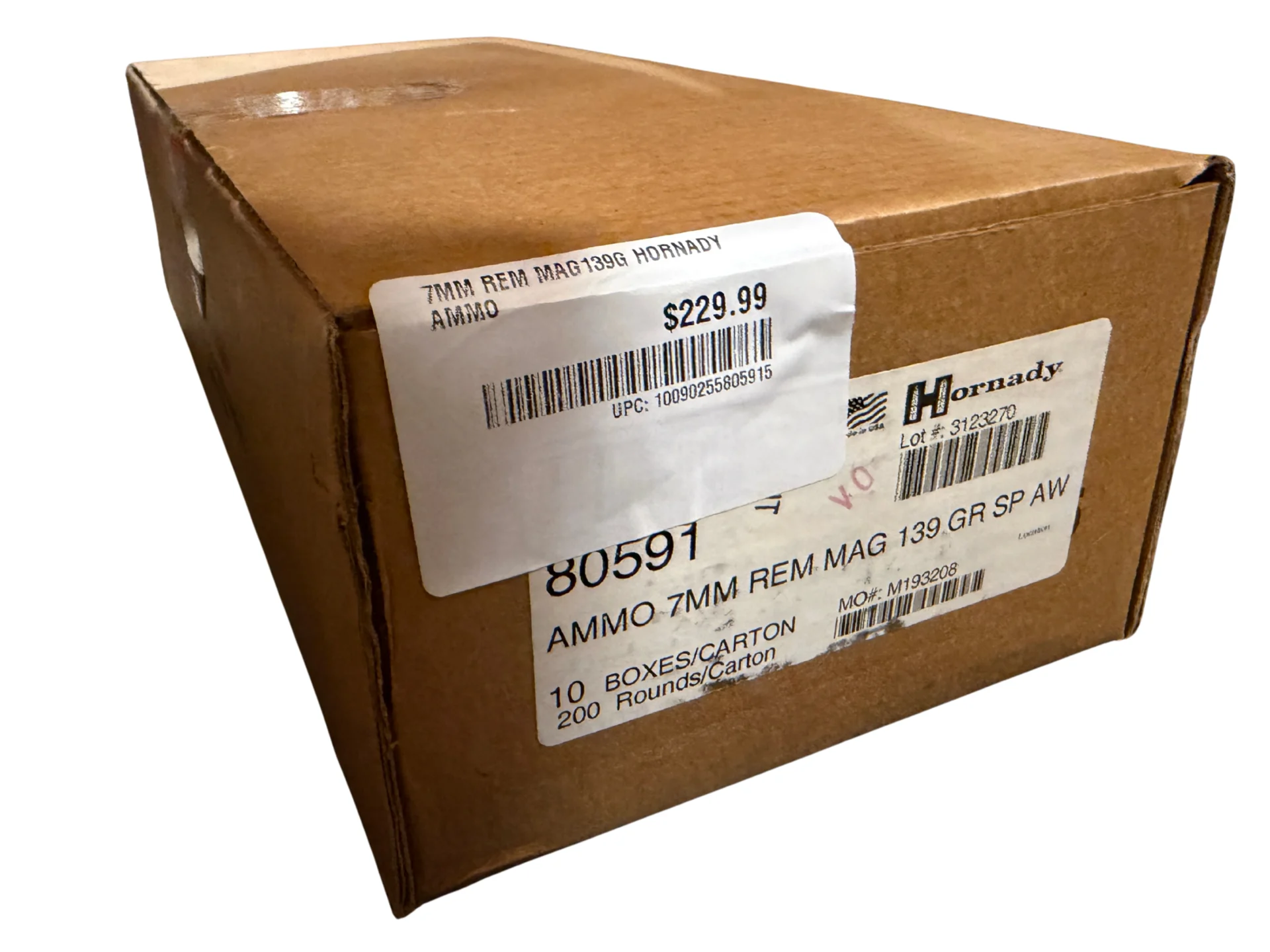 Hornady 7mm rem mag 139gr 200rd