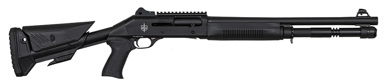 MAC 1014 BREACHER 12GA 18.5 ADJ PG STK BLK 6RD