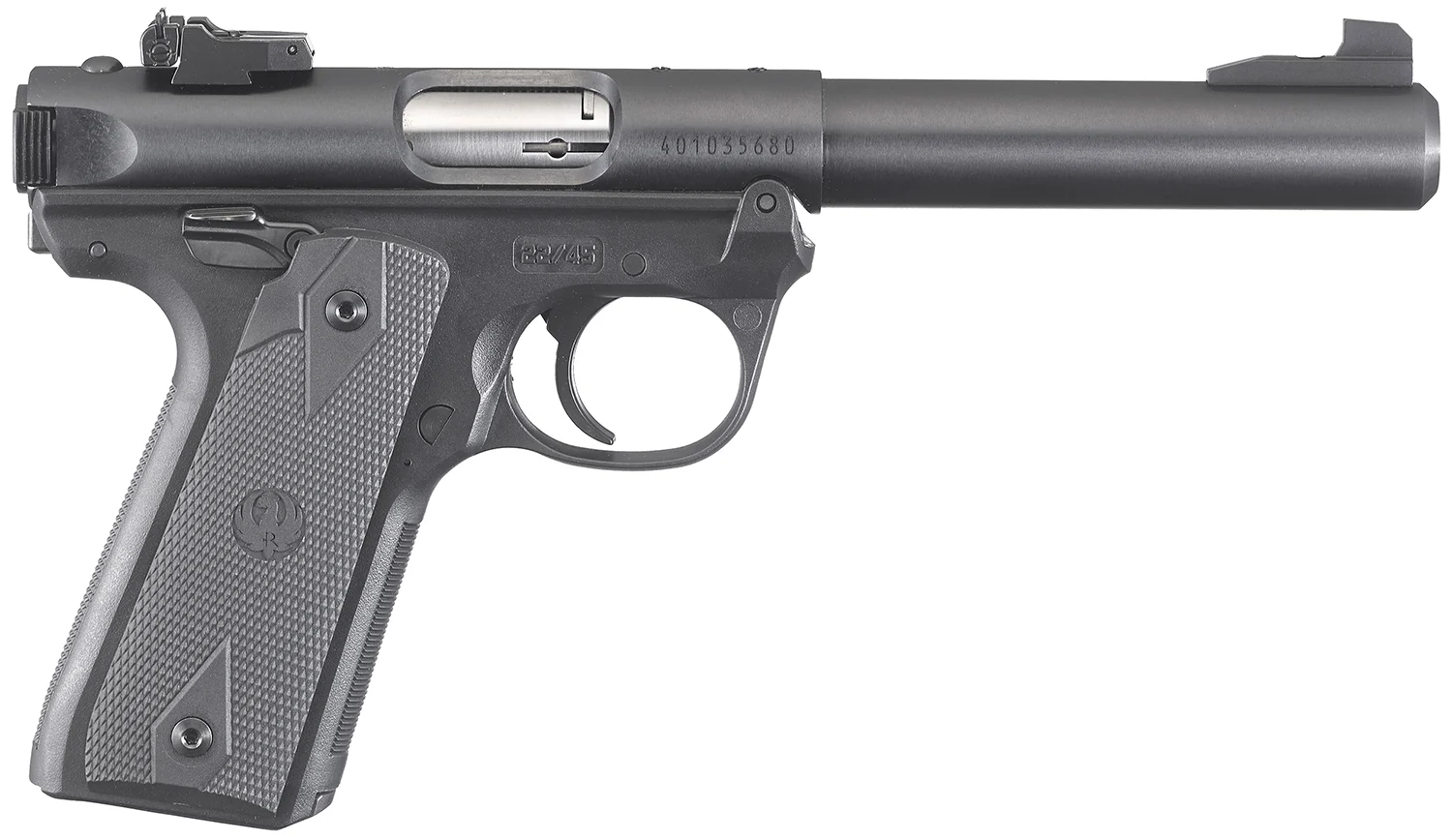 RUGER MARK IV 22/45 5.5" BULL BBL, BLUED 2-10RD MAGS CA COMPLIANT